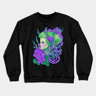 Purple Posy Spring Dryad Crewneck Sweatshirt